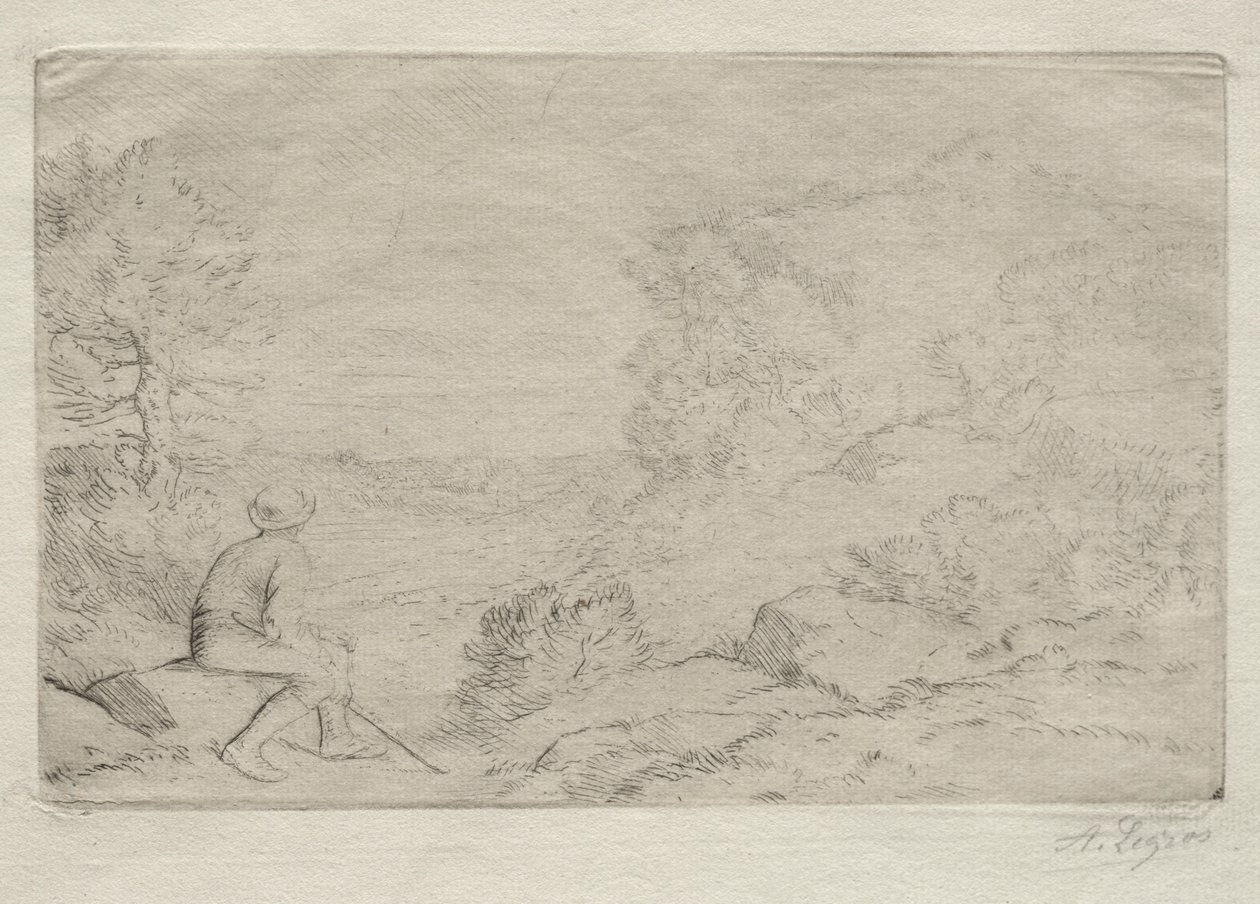 岩石。 作者 阿方斯·莱格罗斯（Alphonse Legros）
