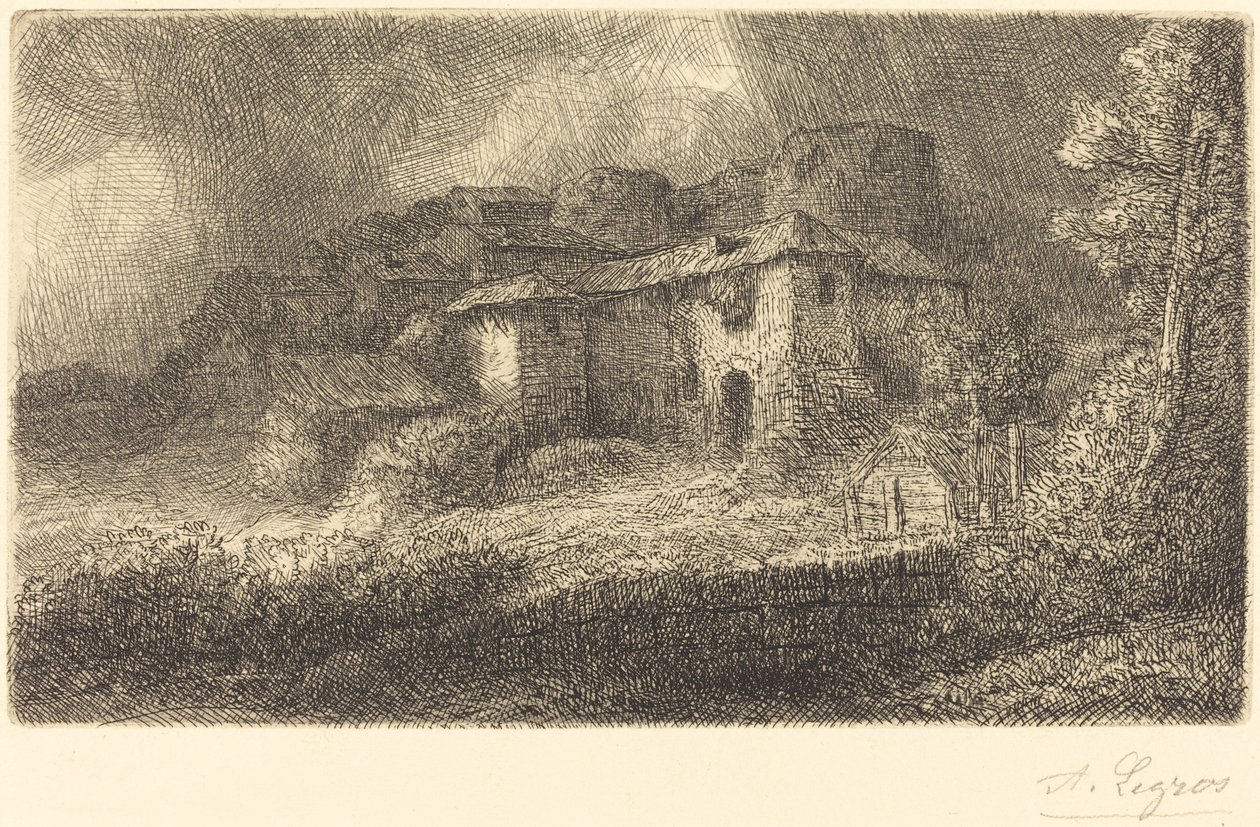 城堡遗址 作者 阿方斯·莱格罗斯（Alphonse Legros）