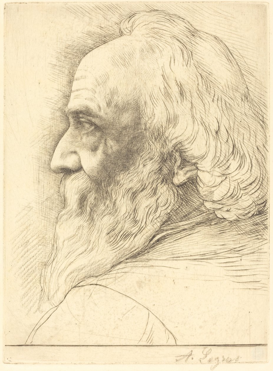 自画像》，第 12 版 作者 阿方斯·莱格罗斯（Alphonse Legros）