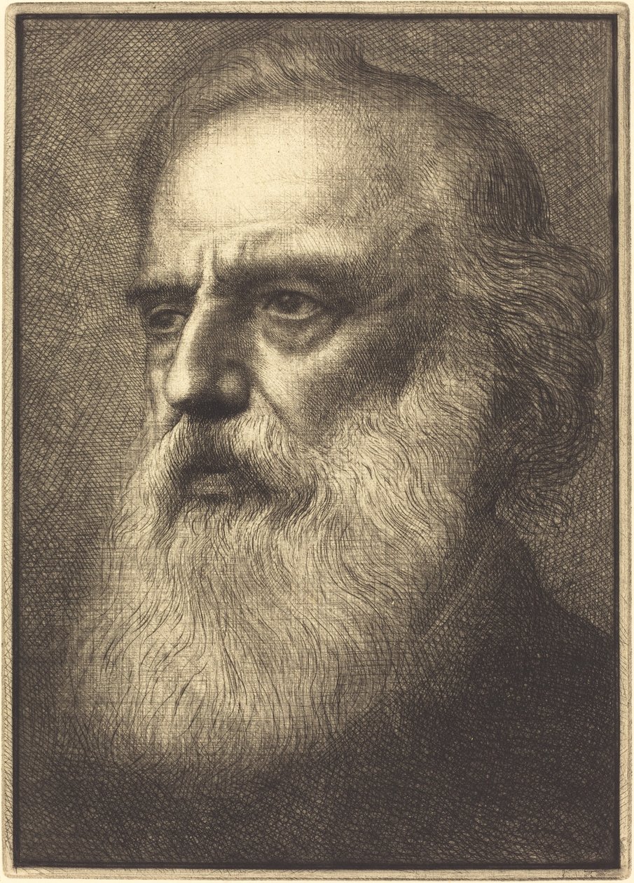 自画像》，第4版。 作者 阿方斯·莱格罗斯（Alphonse Legros）