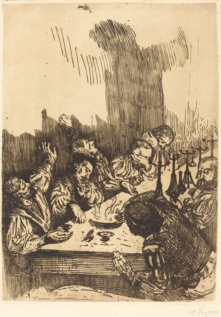 暗影迷踪。 作者 阿方斯·莱格罗斯（Alphonse Legros）
