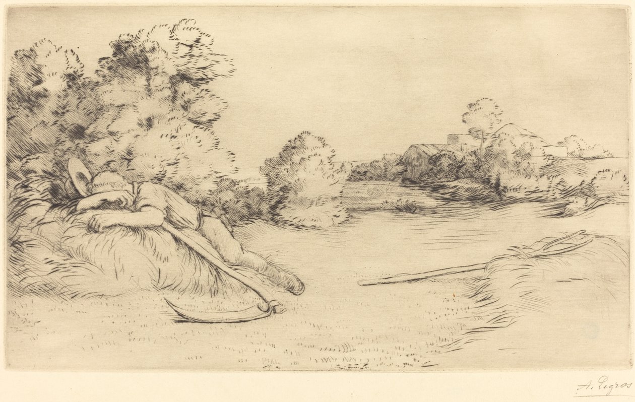 收割机的午睡 作者 阿方斯·莱格罗斯（Alphonse Legros）