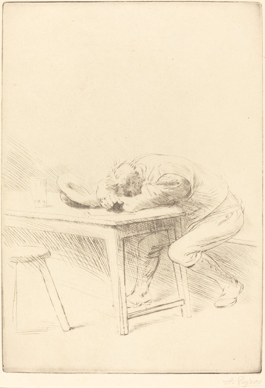 劳动者的午睡 作者 阿方斯·莱格罗斯（Alphonse Legros）