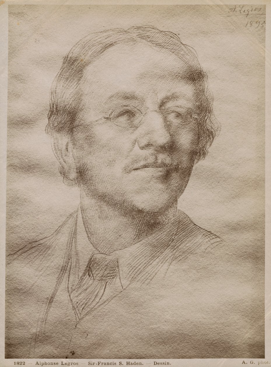 1895年Francis Seymour Haden Junior爵士（纸上金点）（另见414598） 作者 阿方斯·莱格罗斯（Alphonse Legros）