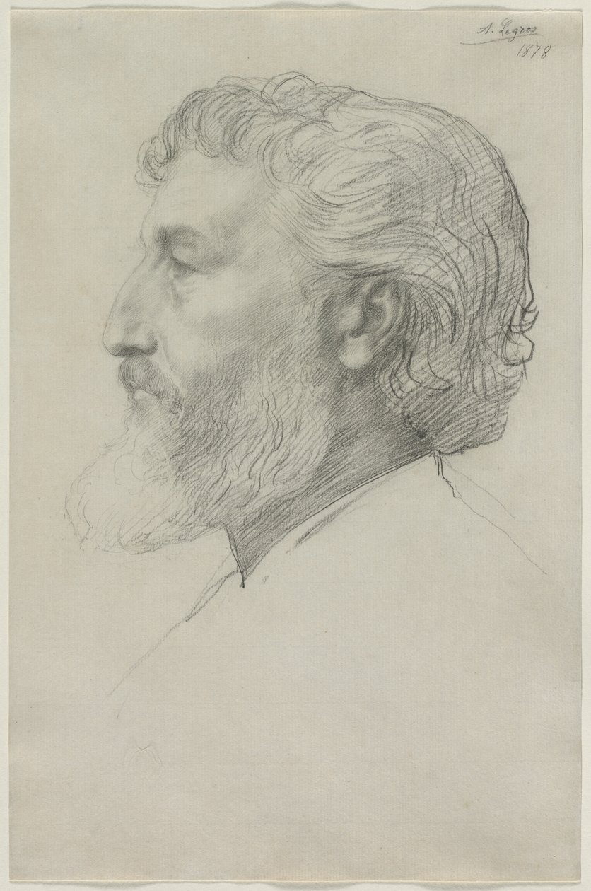 弗雷德里克·莱顿爵士，1878年。 作者 阿方斯·莱格罗斯（Alphonse Legros）