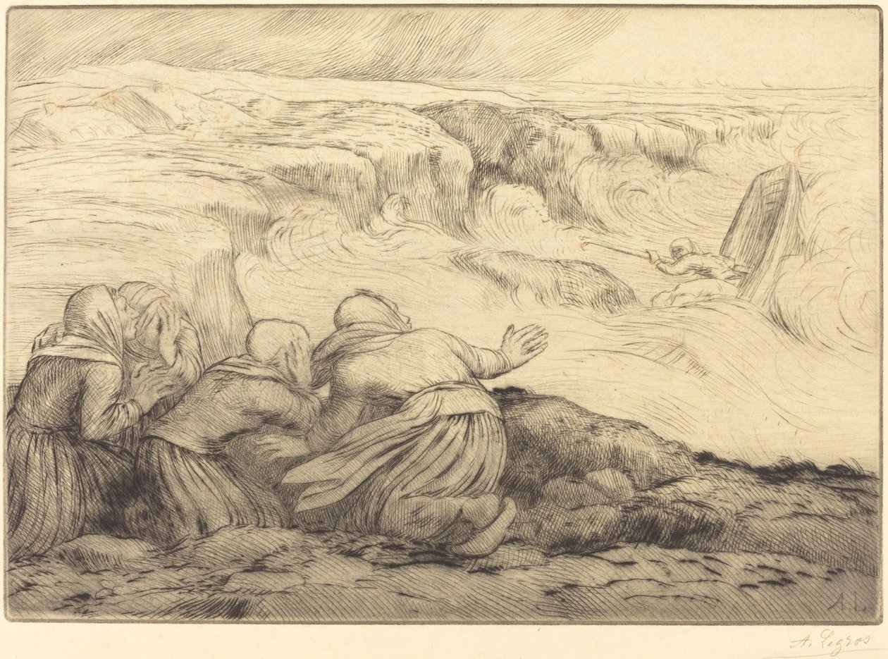 危险中的小船(Barque en peril) 作者 阿方斯·莱格罗斯（Alphonse Legros）