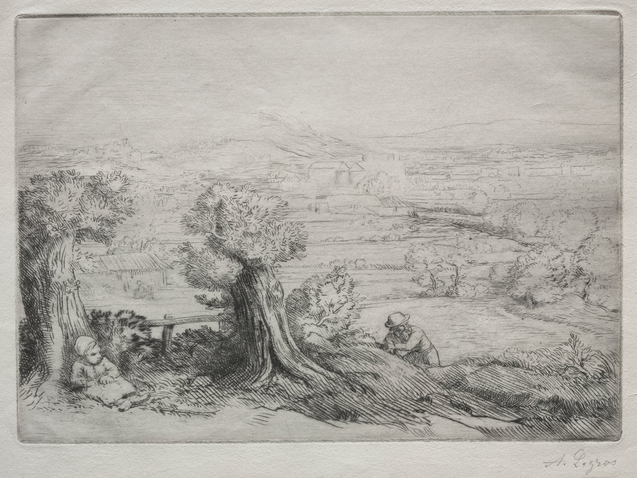 勃艮第山谷纪念品 作者 阿方斯·莱格罗斯（Alphonse Legros）