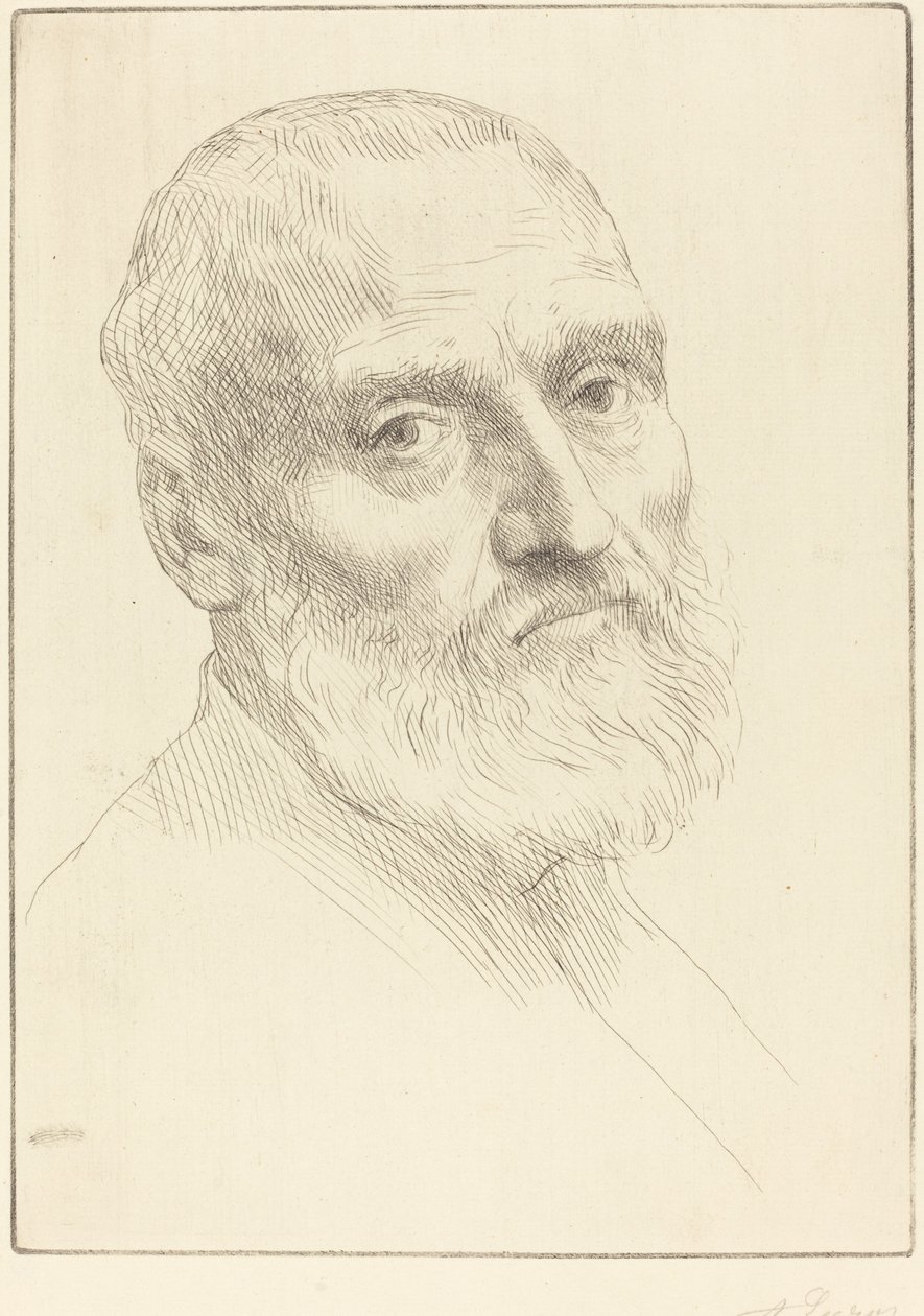 人头像研究 作者 阿方斯·莱格罗斯（Alphonse Legros）