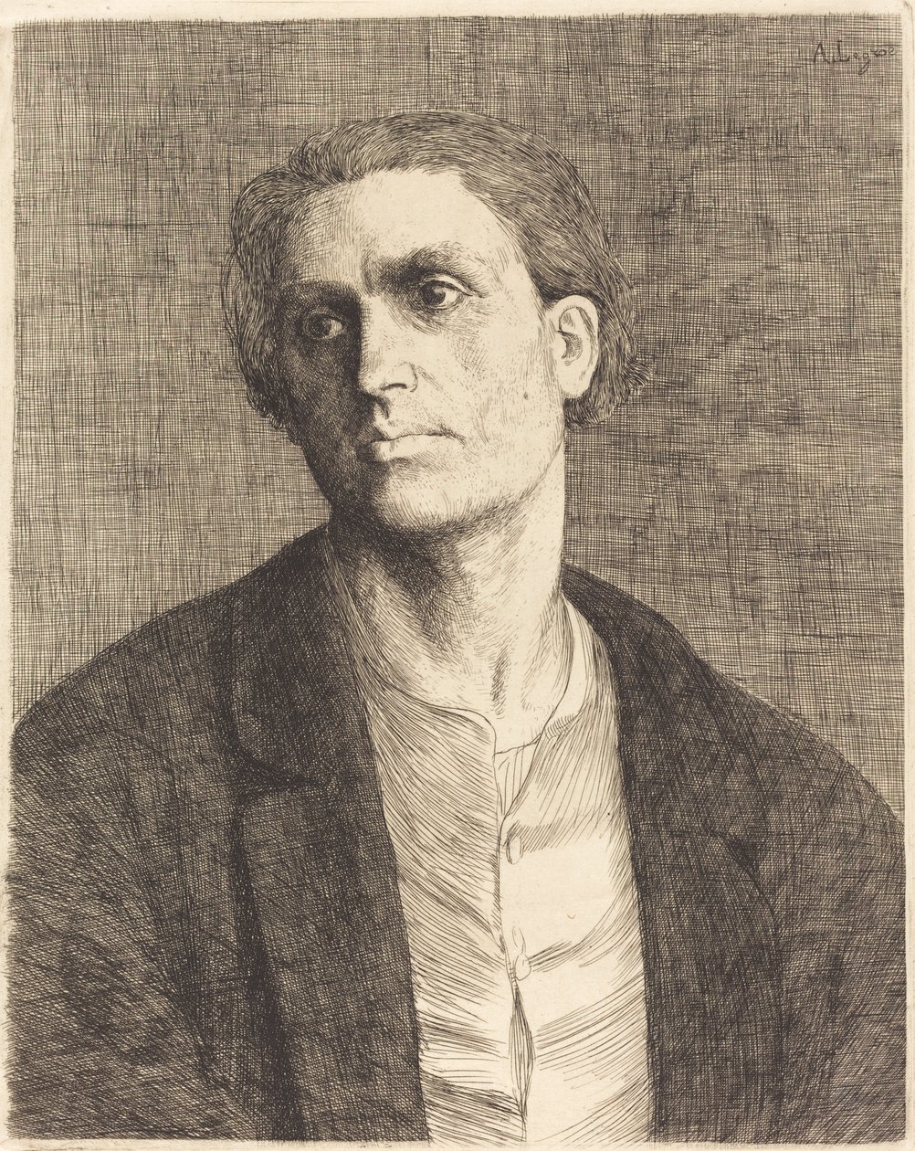 人头像研究 作者 阿方斯·莱格罗斯（Alphonse Legros）