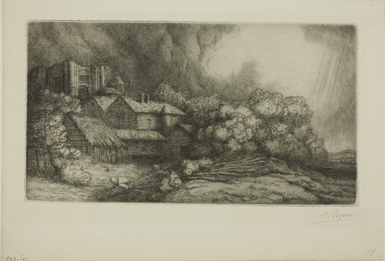 修道院农场 作者 阿方斯·莱格罗斯（Alphonse Legros）