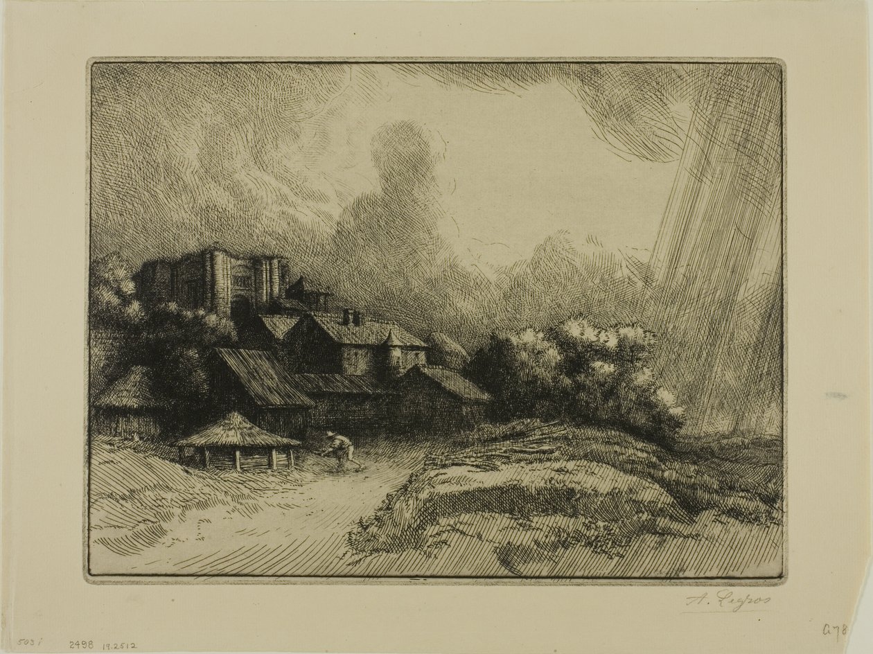 修道院农场 作者 阿方斯·莱格罗斯（Alphonse Legros）