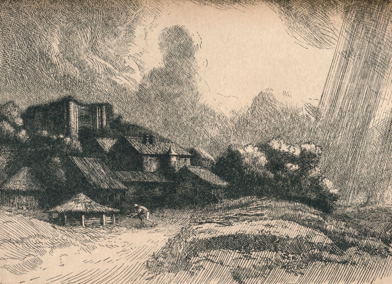 修道院农场，c1893 作者 阿方斯·莱格罗斯（Alphonse Legros）