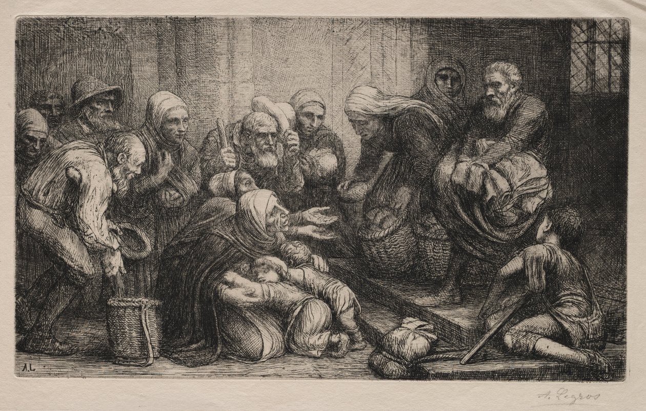 布鲁日的乞丐 作者 阿方斯·莱格罗斯（Alphonse Legros）