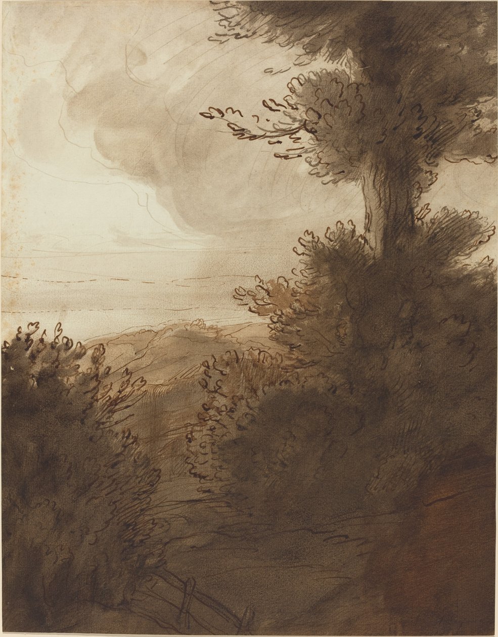 大树》。 作者 阿方斯·莱格罗斯（Alphonse Legros）