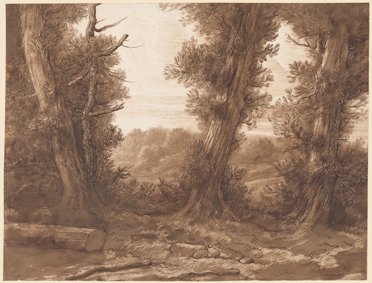 大树 作者 阿方斯·莱格罗斯（Alphonse Legros）