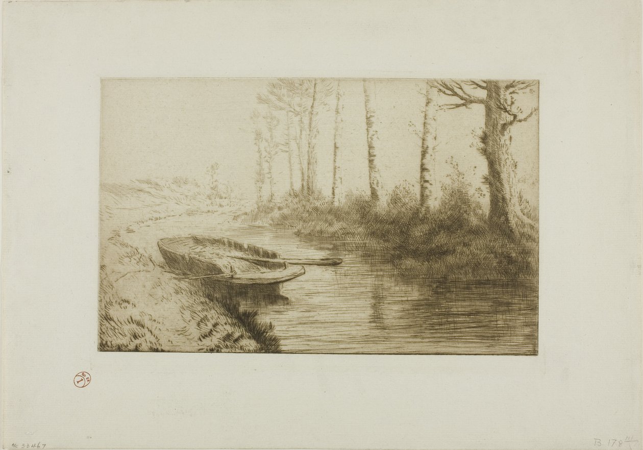 运河早晨 作者 阿方斯·莱格罗斯（Alphonse Legros）