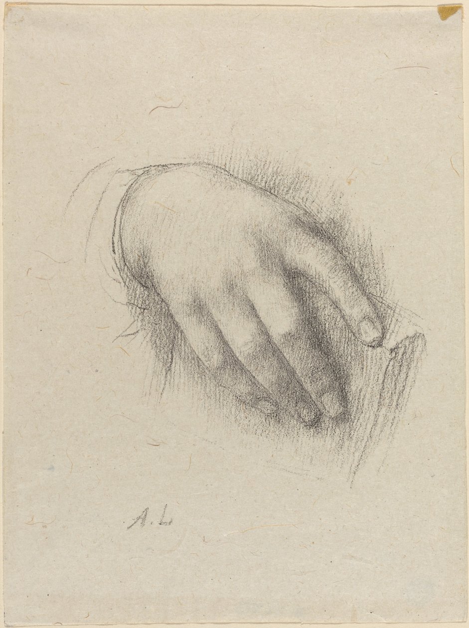 艺术家之女的手 作者 阿方斯·莱格罗斯（Alphonse Legros）