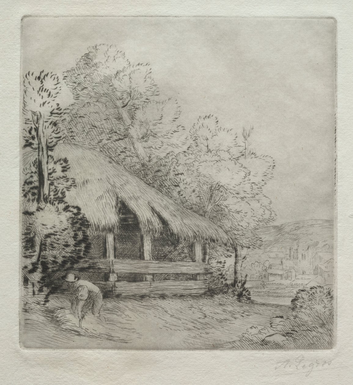 小棚屋（Le Petit Hangar） 作者 阿方斯·莱格罗斯（Alphonse Legros）