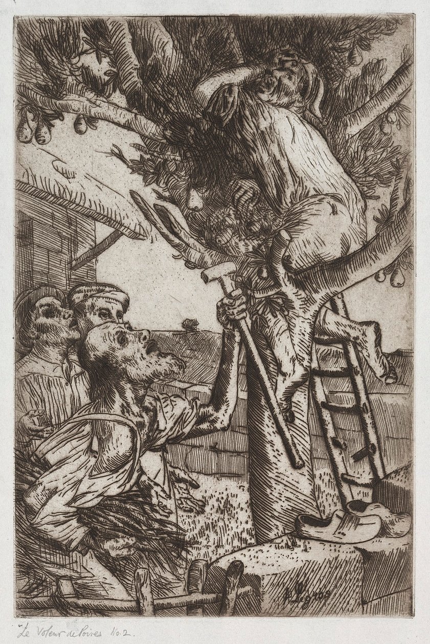 梨贼，第1号，c。 1890年。 作者 阿方斯·莱格罗斯（Alphonse Legros）