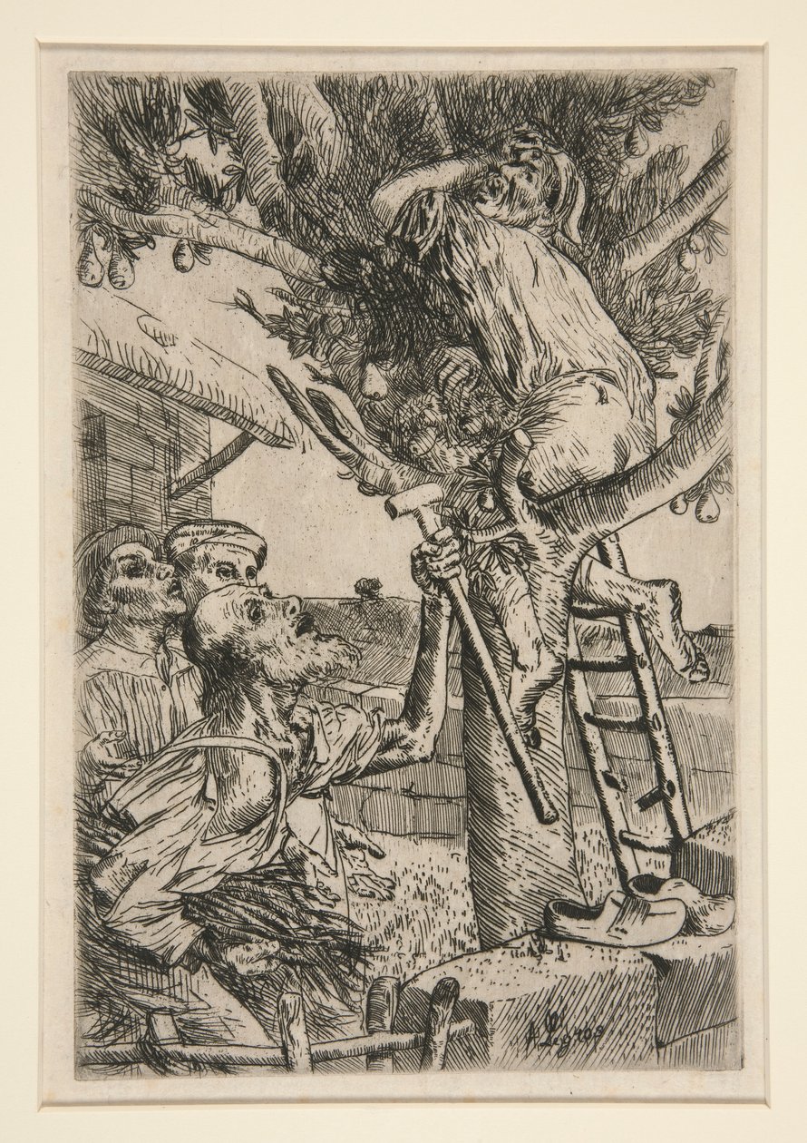偷梨贼，第 2 号》（Le Voleur des Poires, No.） 作者 阿方斯·莱格罗斯（Alphonse Legros）