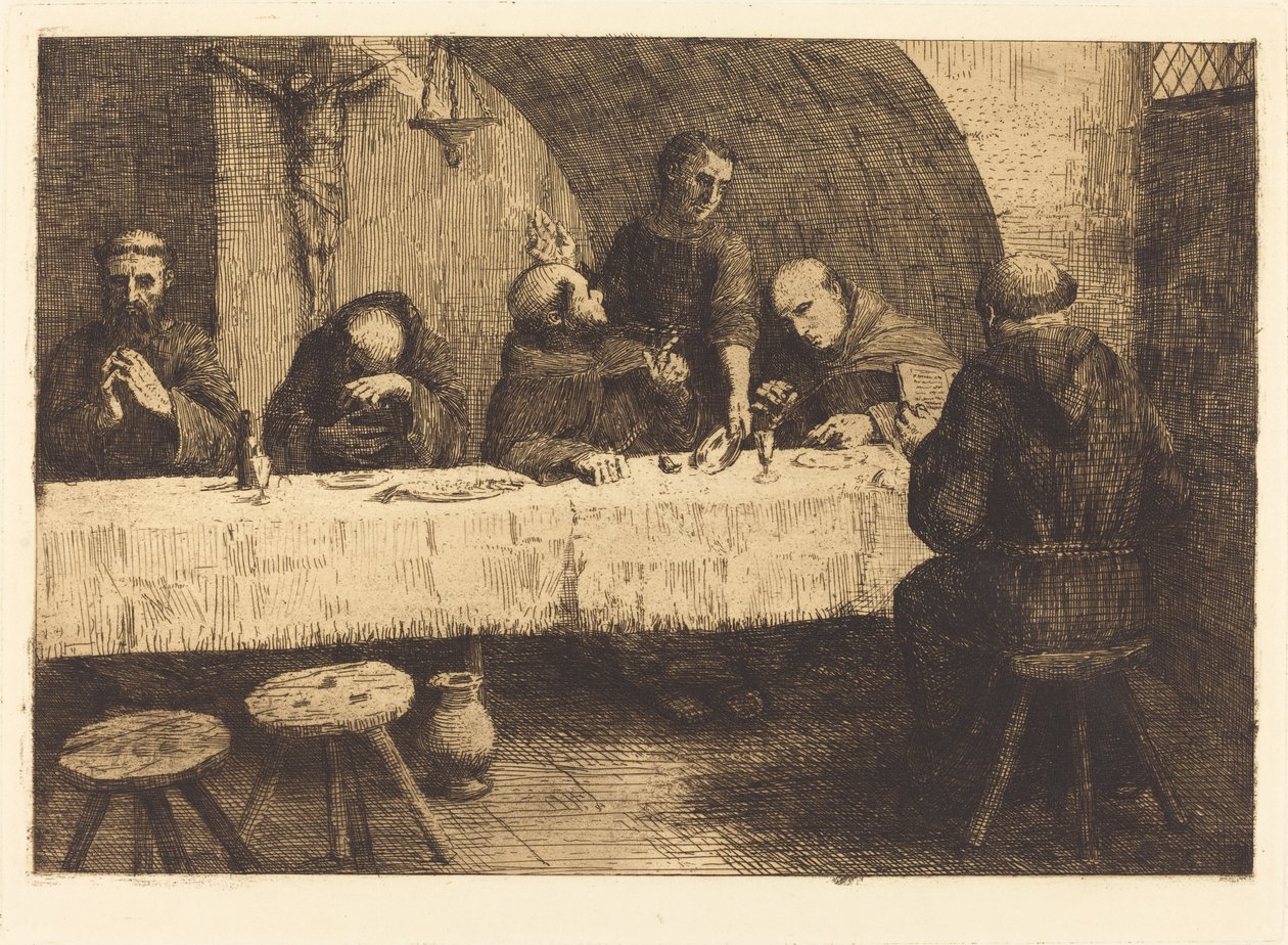 餐厅 (Le refectoire) 作者 阿方斯·莱格罗斯（Alphonse Legros）