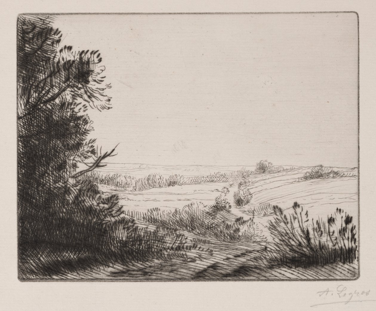 通往霍维尔之路 作者 阿方斯·莱格罗斯（Alphonse Legros）