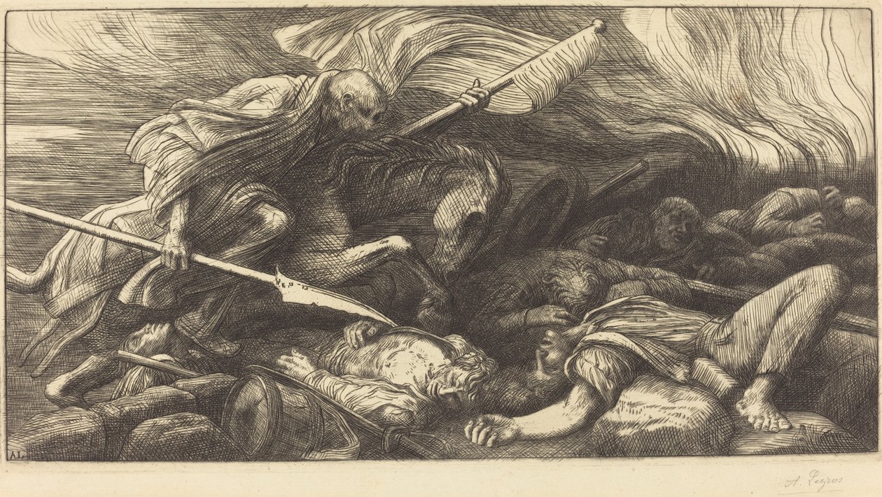 死亡的胜利：战后》(Le triomphe de la mort: Apres le combat) 作者 阿方斯·莱格罗斯（Alphonse Legros）
