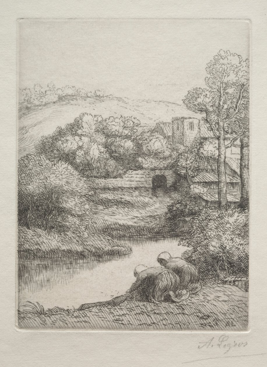 洗涤场所，称为“洗衣机”，“洗衣机”。 作者 阿方斯·莱格罗斯（Alphonse Legros）