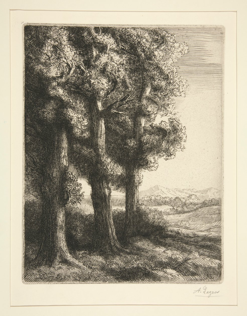 三棵树 作者 阿方斯·莱格罗斯（Alphonse Legros）