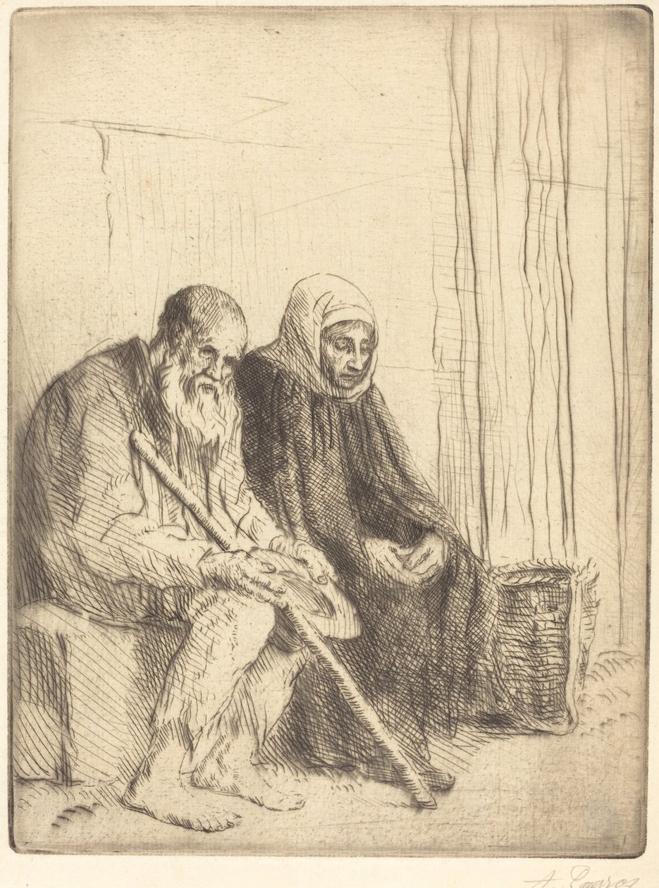两个乞丐 作者 阿方斯·莱格罗斯（Alphonse Legros）