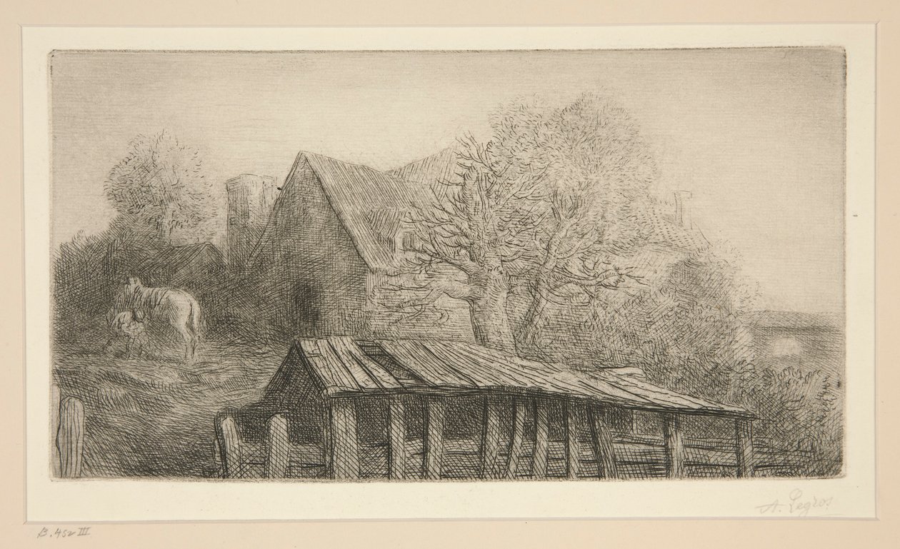 古老的客栈 作者 阿方斯·莱格罗斯（Alphonse Legros）