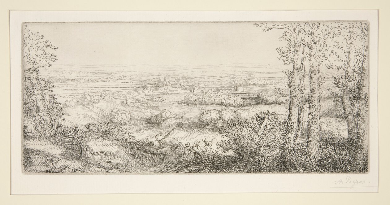 勃艮第山谷 作者 阿方斯·莱格罗斯（Alphonse Legros）