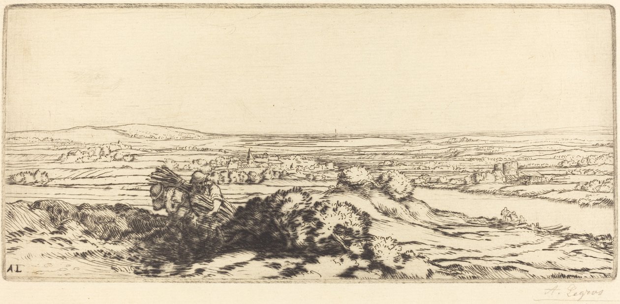 沙丘山谷 (La vallee des dunes) 作者 阿方斯·莱格罗斯（Alphonse Legros）