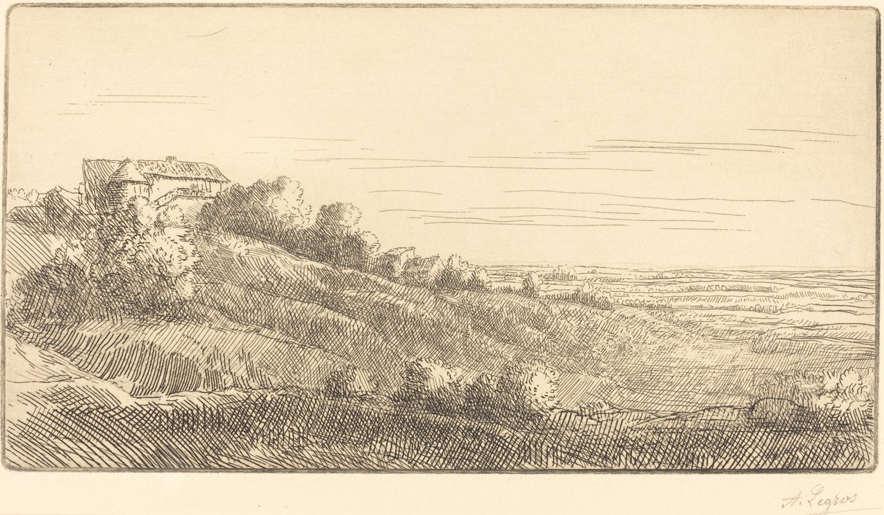 维罗纳谷（La vallee de Veronne）。 作者 阿方斯·莱格罗斯（Alphonse Legros）