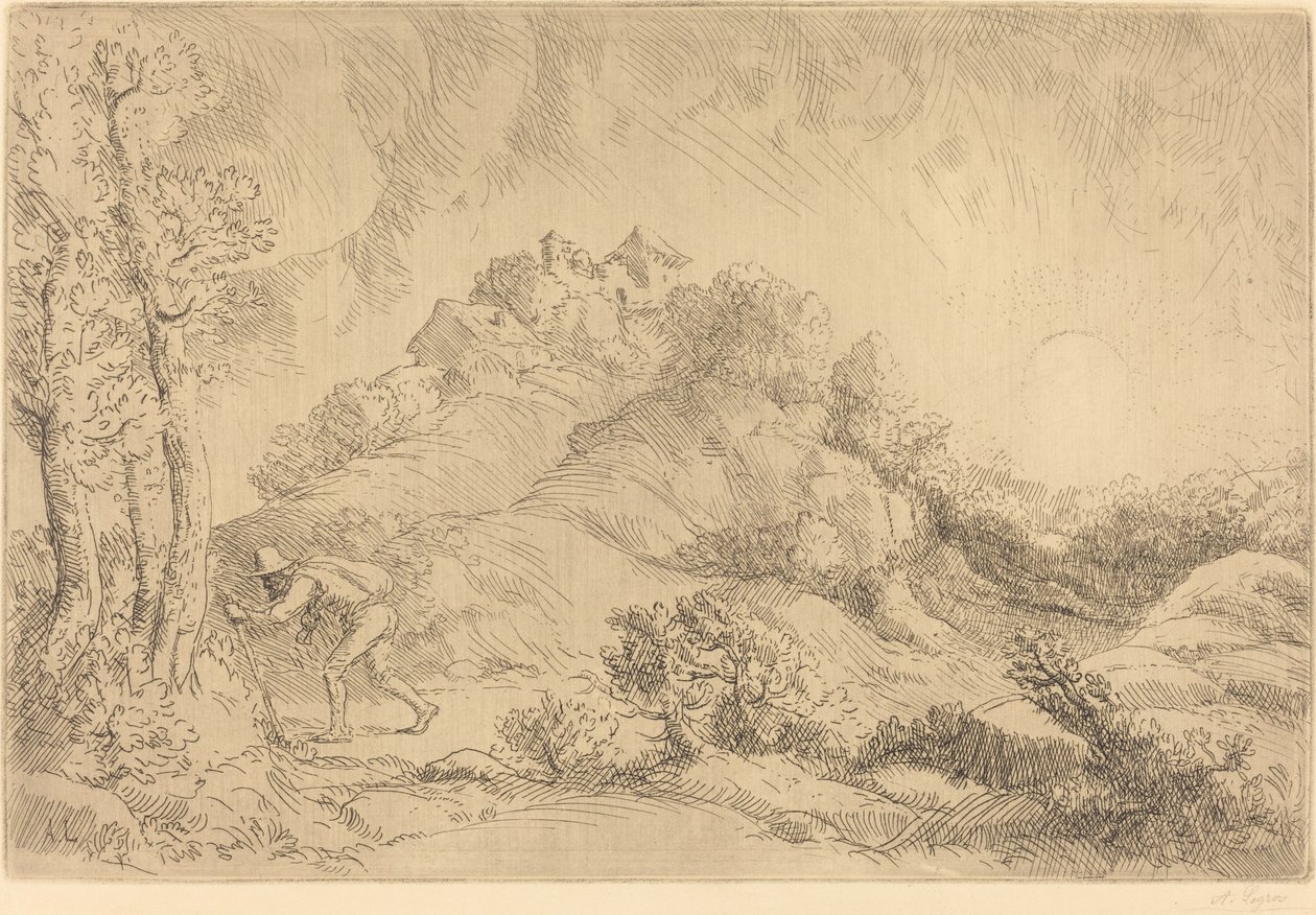 农场风光 La ferme de Beauchamp. 作者 阿方斯·莱格罗斯（Alphonse Legros）