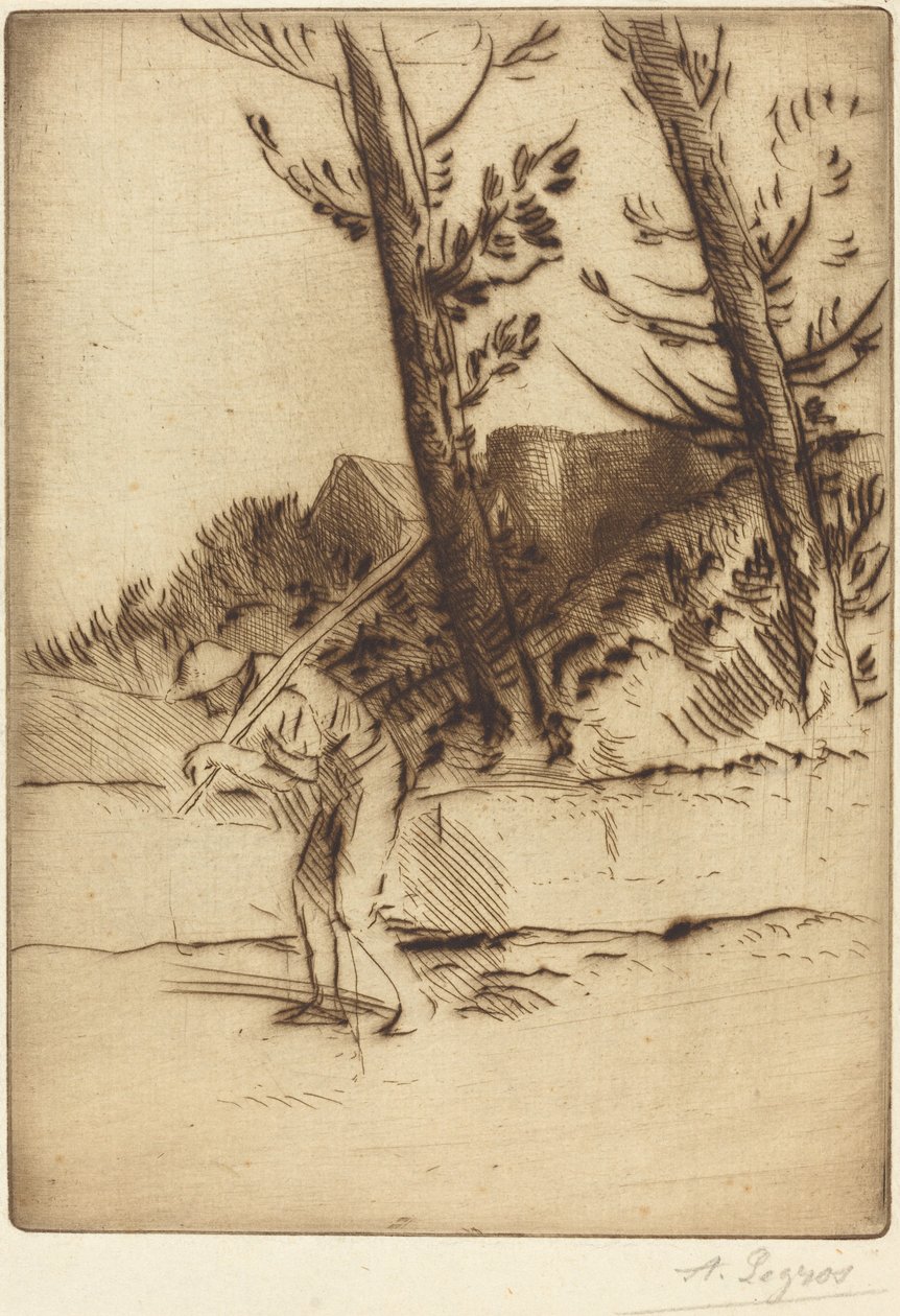 农场的景色 La ferme des Bordes. 作者 阿方斯·莱格罗斯（Alphonse Legros）
