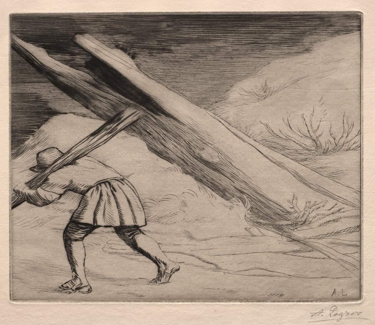 冬季（第 1 盘） 作者 阿方斯·莱格罗斯（Alphonse Legros）