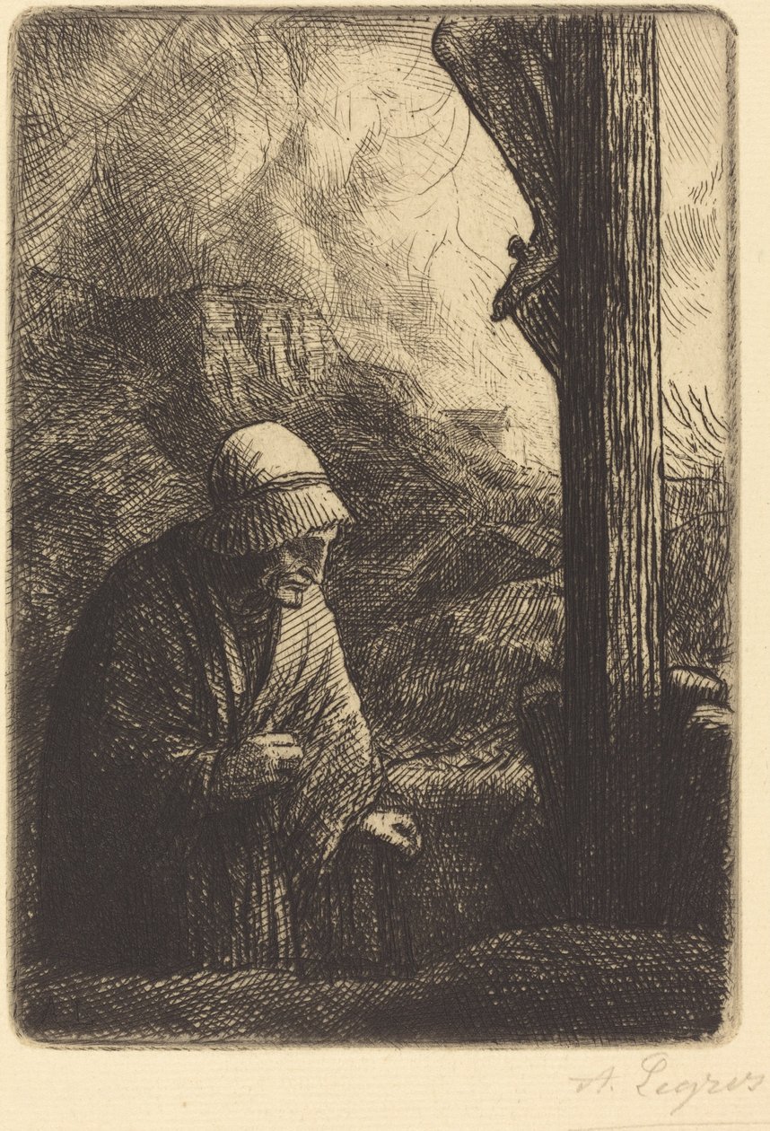 十字架下的女人（Femme au calvaire） 作者 阿方斯·莱格罗斯（Alphonse Legros）