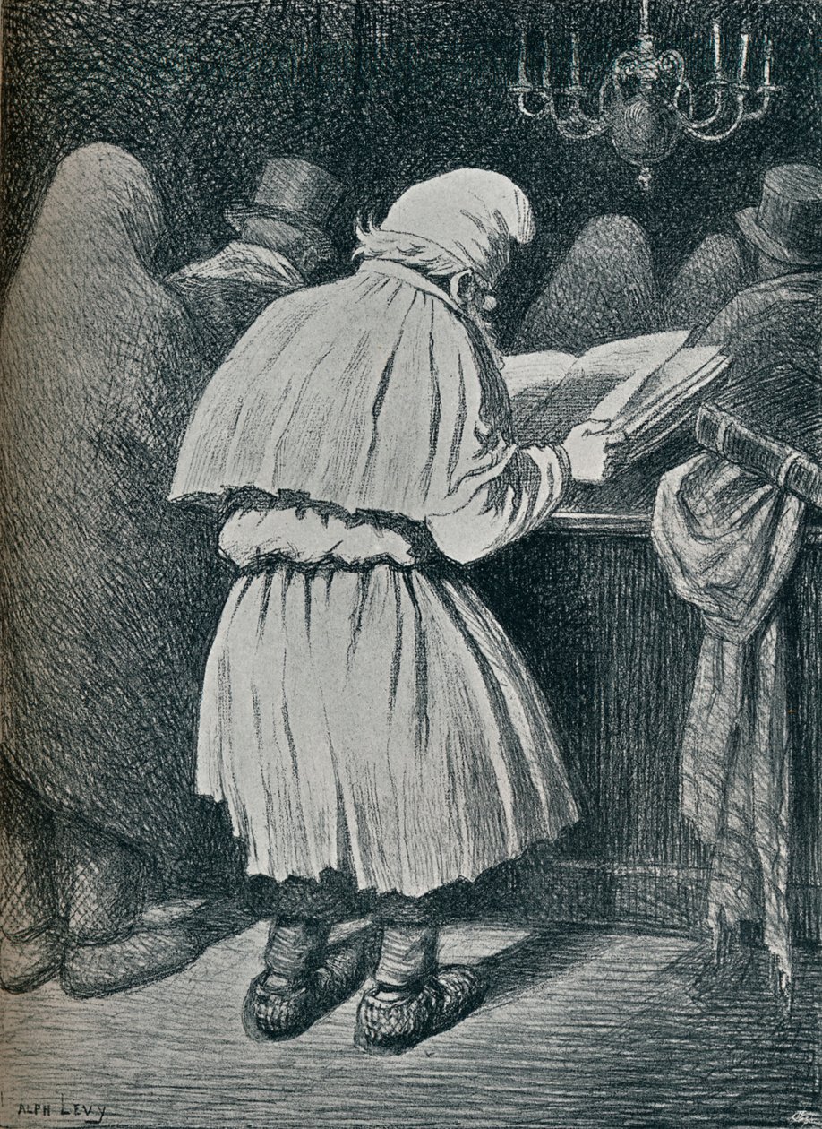 Le Grand Pardon：Le Kippour a la Campagne》，19世纪 作者 阿方斯·利维