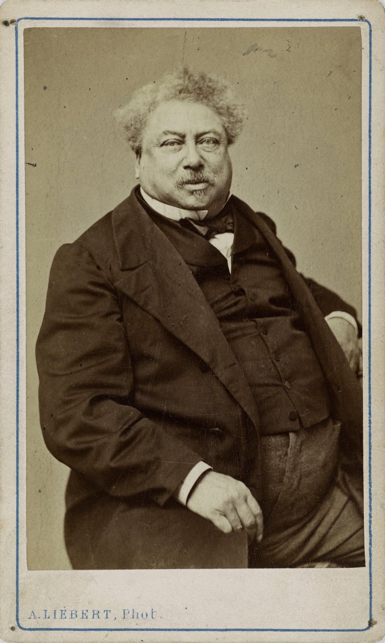 作者大仲马（Alexandre Dumas père）1802-1870，1870年。 作者 阿方斯·李伯特