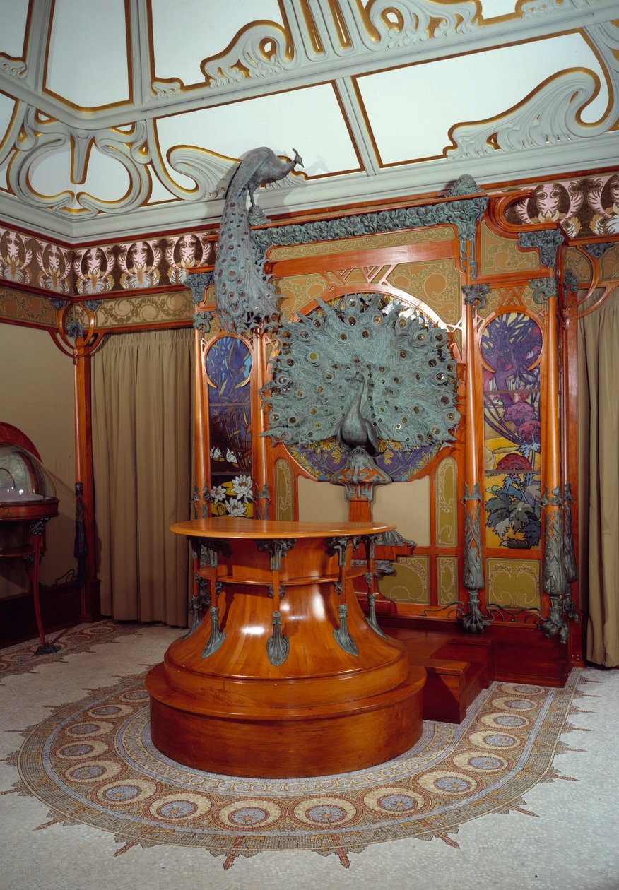 新艺术风格：巴黎珠宝商 Georges Fouquet 商店（1862-1957）的室内装饰 作者 阿方斯·慕夏