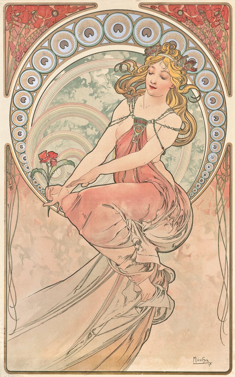 绘画，1898年 作者 阿方斯·慕夏