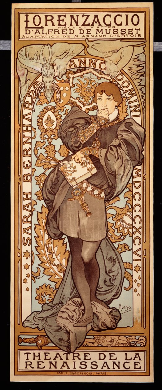 洛伦扎乔（Lorenzaccio），1896年 作者 阿方斯·慕夏