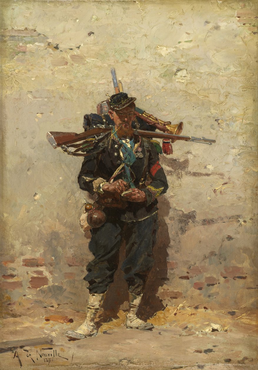 轻步兵军号，1876年 作者 阿方斯·玛丽·德·诺伊维尔