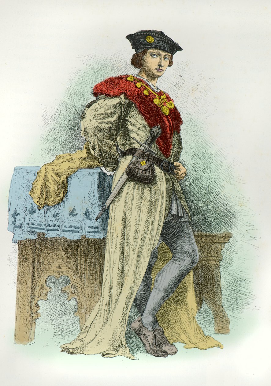 昂布瓦兹查理二世肖像（雕刻） 作者 阿方斯·玛丽·德·诺伊维尔