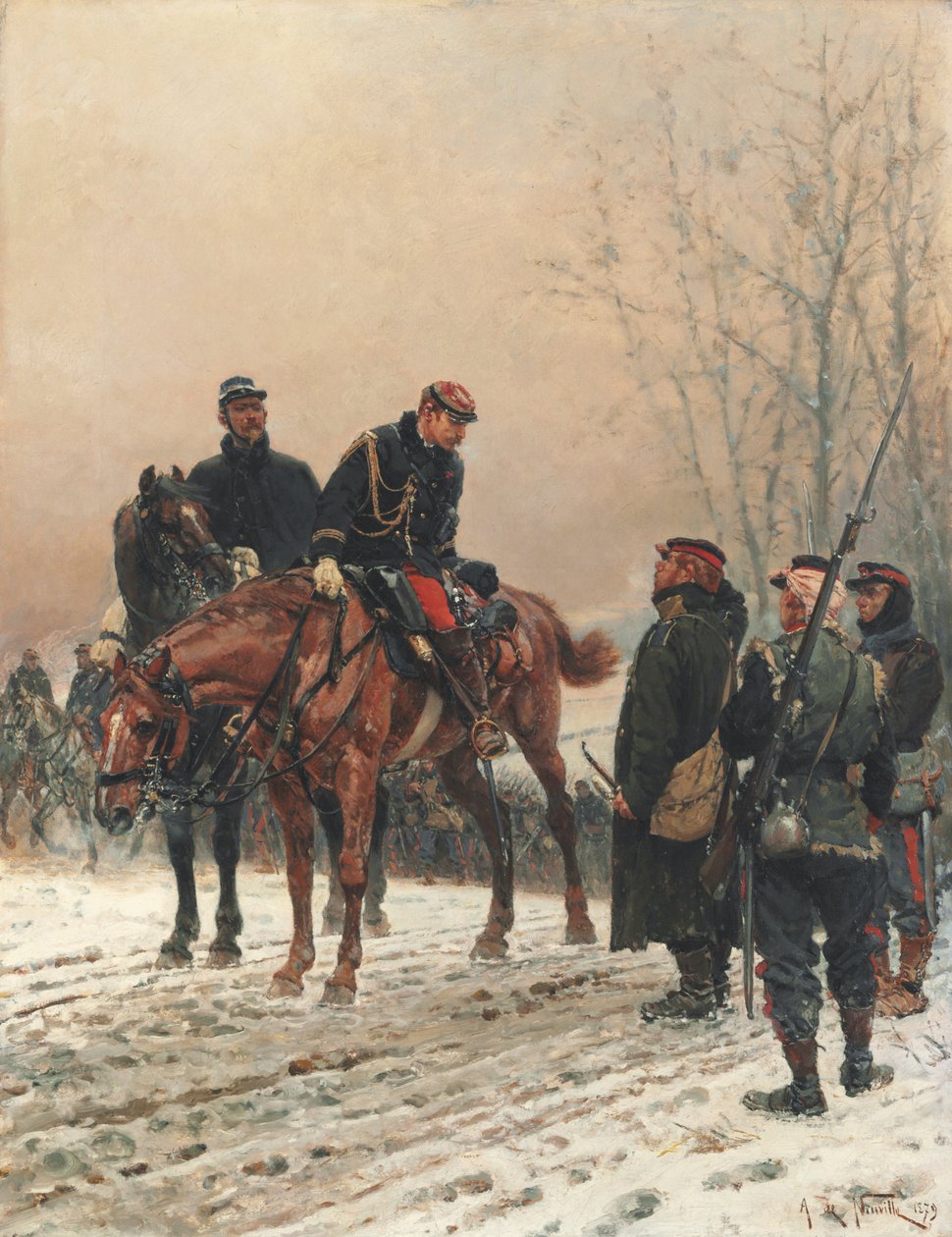 敬礼，1879年 作者 阿方斯·玛丽·德·诺伊维尔