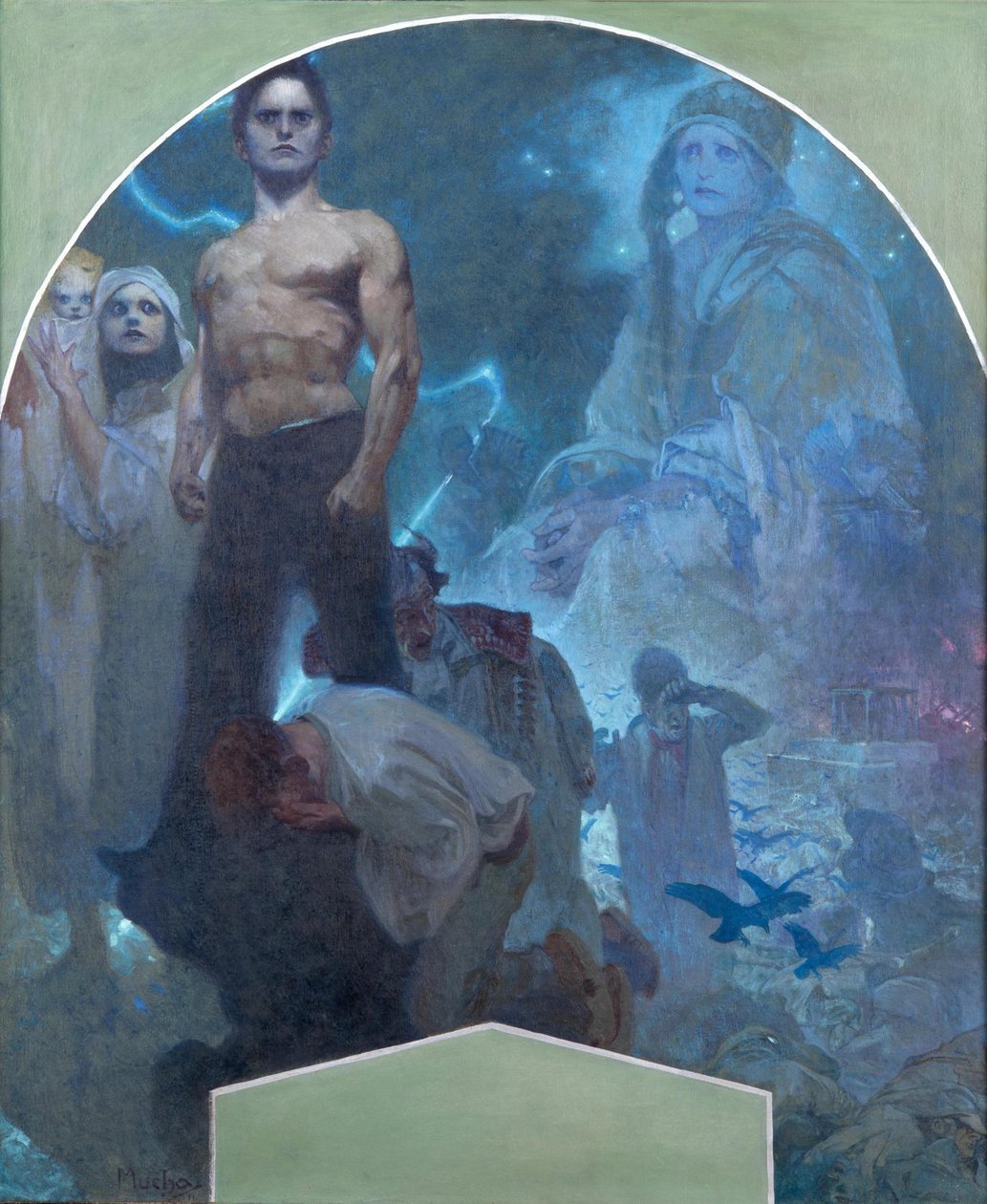 以自己的力量II，1911年 作者 阿方斯·慕夏