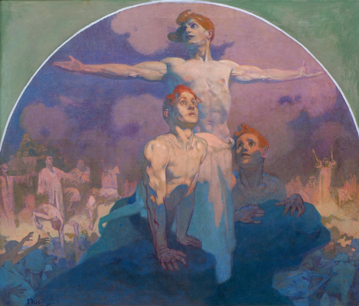 用自己的力量I，1911年 作者 阿方斯·慕夏