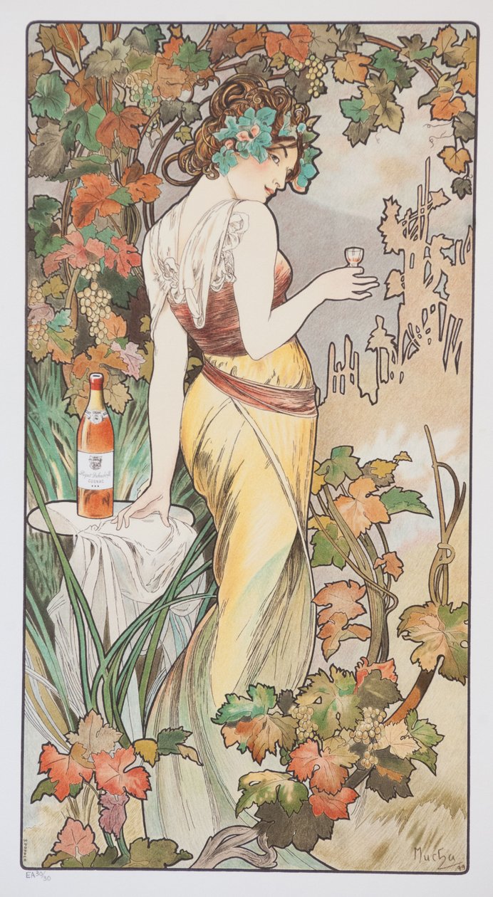 干邑浓汤，CA 1899年。 作者 阿方斯·慕夏