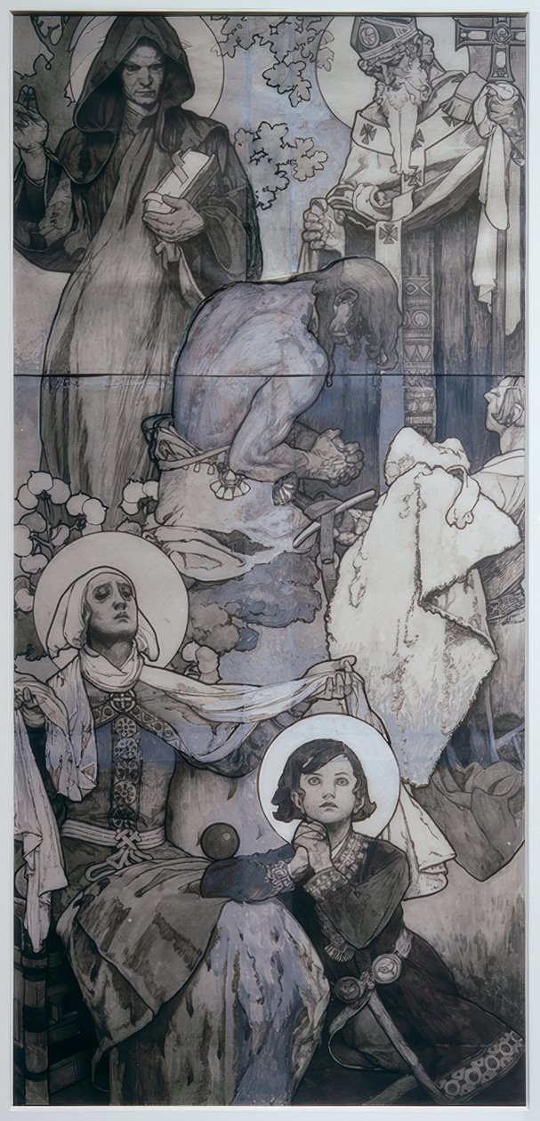 Fenster von St. Veit in Prag 作者 阿方斯·慕夏